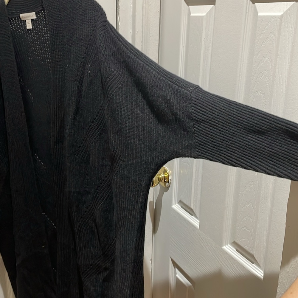 Garnet Hill 100% cashmere full length cardigan - Picture 11 of 17